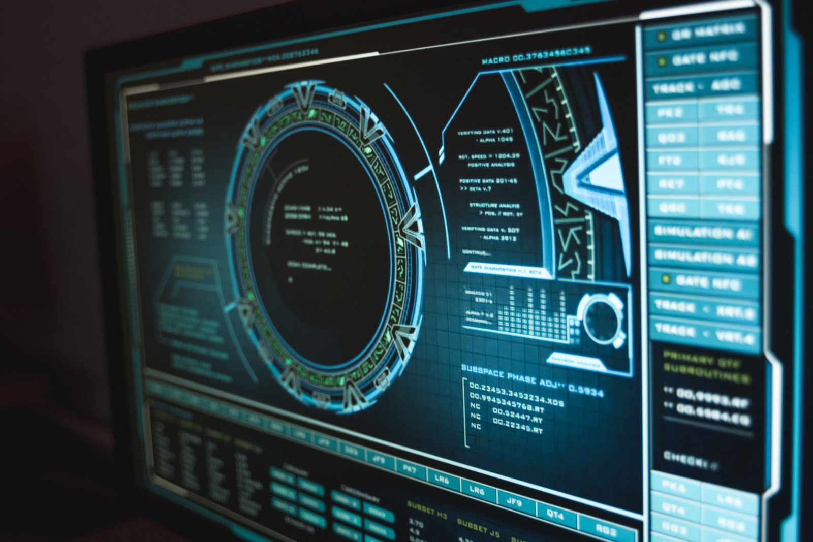 Diagnostics interface displaying live telemetry and AIoT system analytics